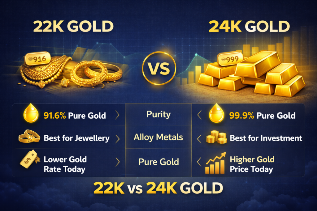 22K vs 24K gold